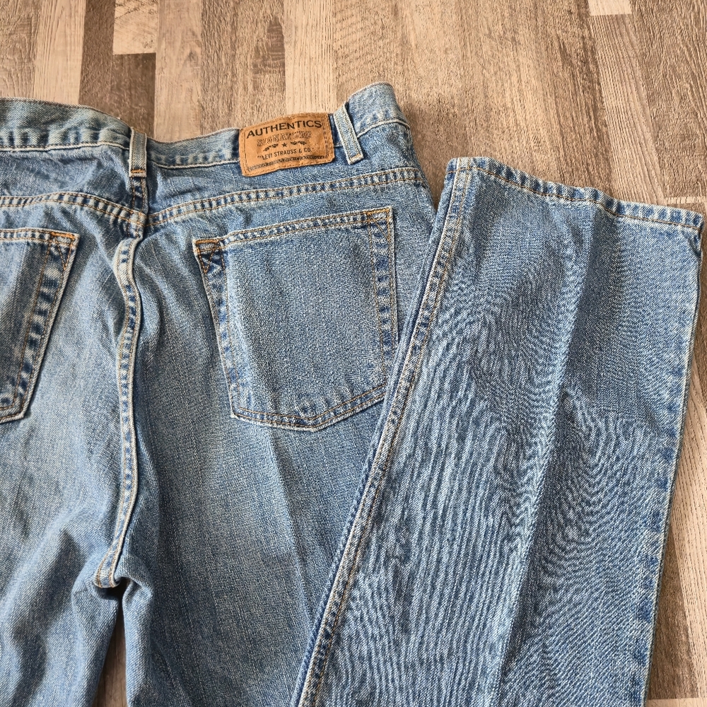 Signature by Levi Strauss & Co. 36x34 Mens Relaxed Regular Straight Jeans Y2K - Picture 13 of 15